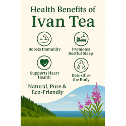 Ivan Tea 2 Lb Bulk – Premium Fermented Herbal Tonic – Caffeine-Free, Natural